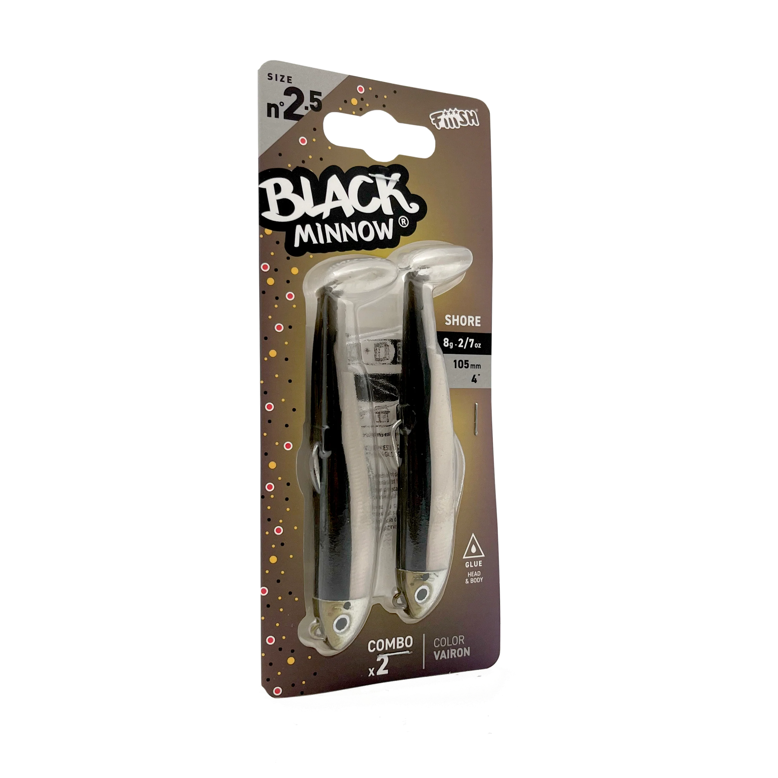 Double combo Fiiish Black Minnow 105 Shore 8g - Image 2