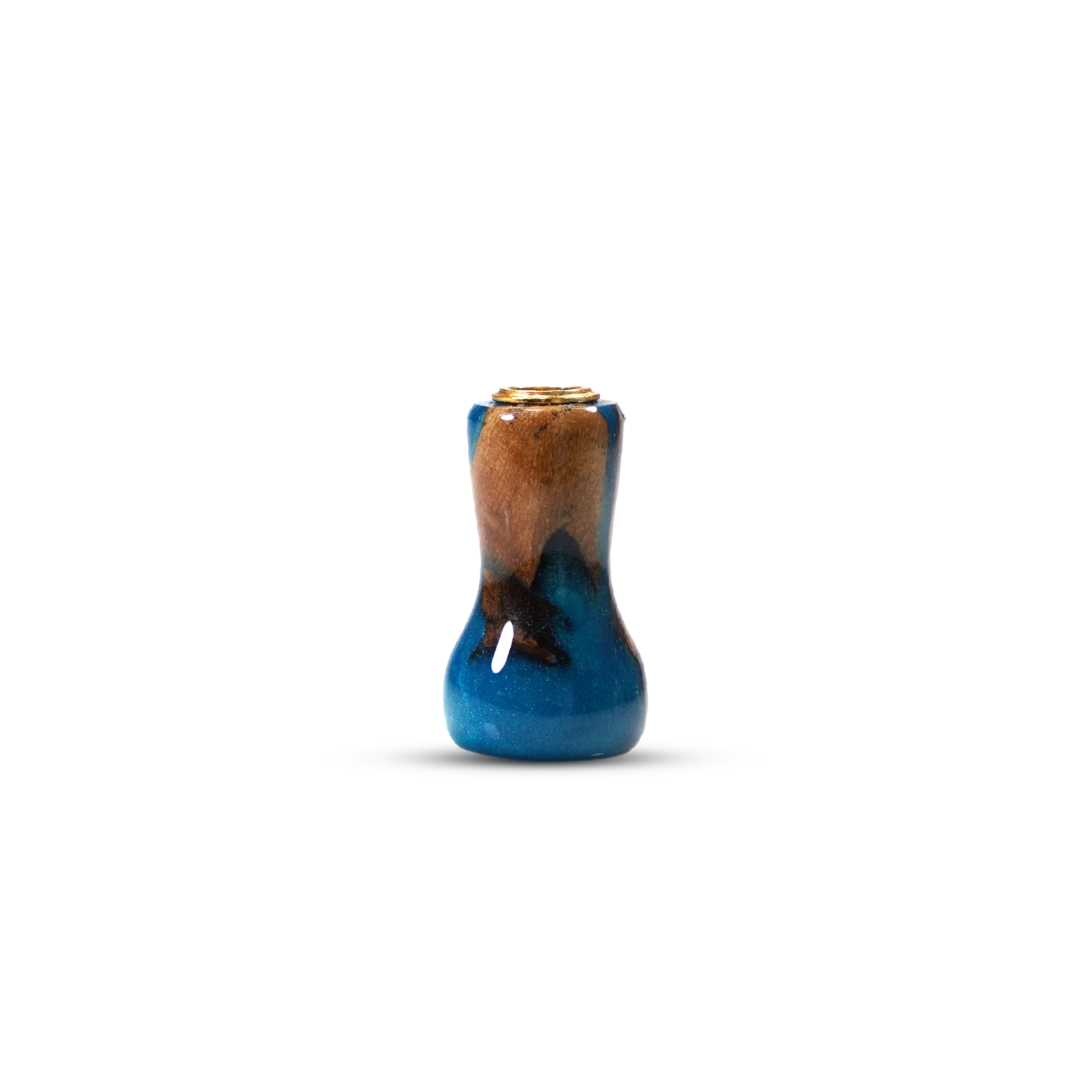 Poignée de moulinet Knob bois stabilisé artisanale