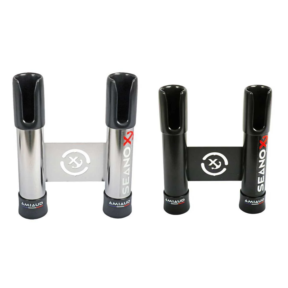 Porte-cannes inox Seanox 2 cannes