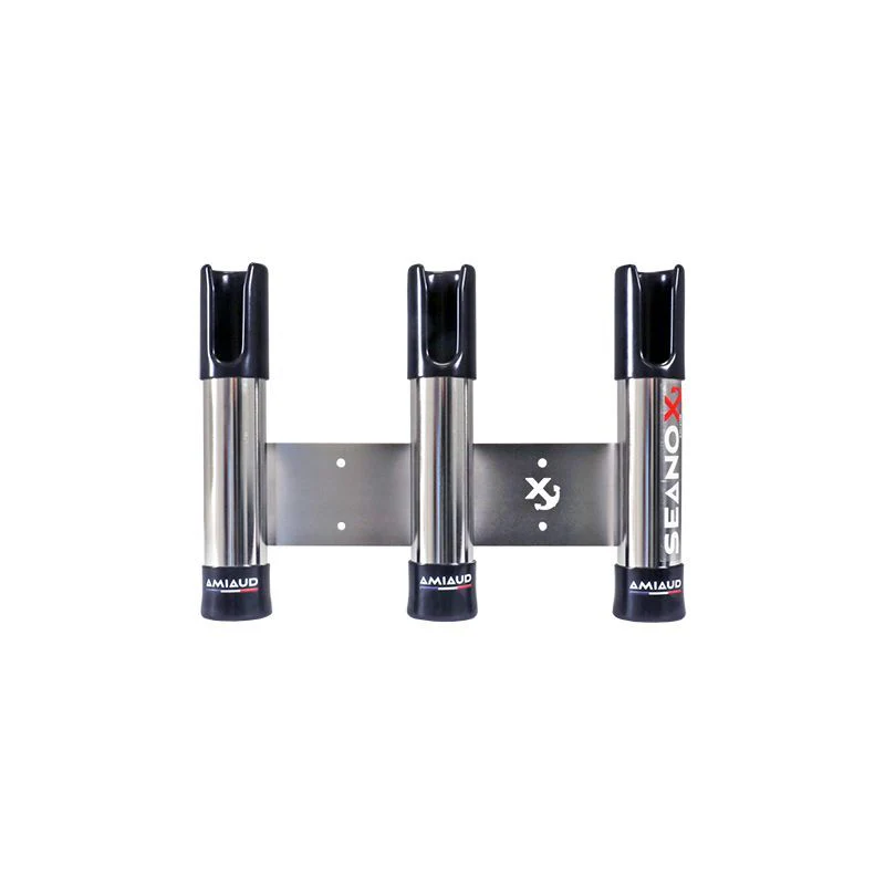 Porte-cannes inox Seanox 3 cannes - Image 3