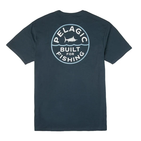 T-shirt Pelagic Premium Triblend Built Heather Navy - Image 2